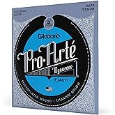 D'Addario Guitar Strings - Pro-Arte Classical Guitar Strings - EJ46TT Dynacore - Silver Plated Wrap, Composite Dynacore, Titanium Nylon Trebles - Hard Tension, 1-Pack