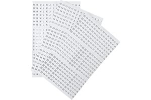 Gardner Bender 42-035 Wire Marker Booklet, A-Z, 1-90, and Symbols, [Booklet Contains: 1-15 (6/Ea), 16-90 (4/Ea), A-Z (2/Ea), 