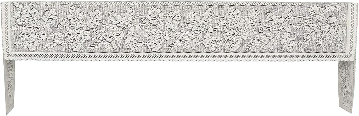 Heritage Lace Oak Leaf 19"x9"5 Café Mantle Scarf: Home & Kitchen