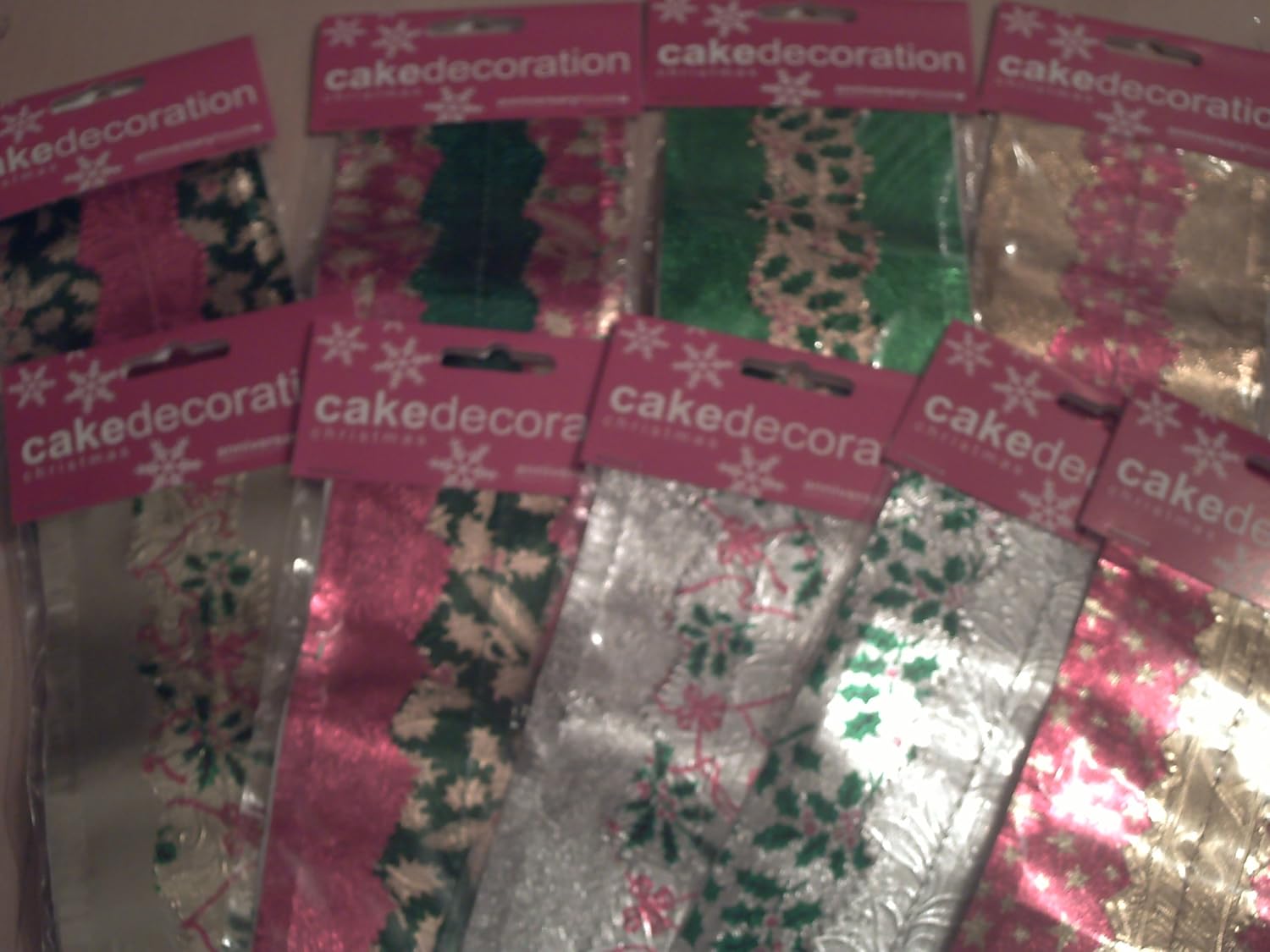 Christmas Cake Frill Various Designs ONE SUPPLIED Amazon.co.uk Kitchen & Home