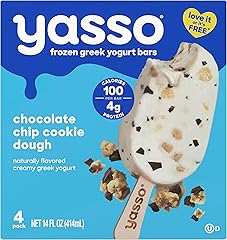 Yasso Chocolate Chip Cookie Dough Frozen Greek Yogurt Bars, 4 pk, 3.5 Fl Oz each