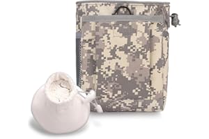YERGOFE Compact Climbing Chalk Bag for Rock Climbing - Chalk Ball - Tactical Molle Pouch Waist Bag for Bouldering, Gym, Weightlifting, Climbing Gear and Gift