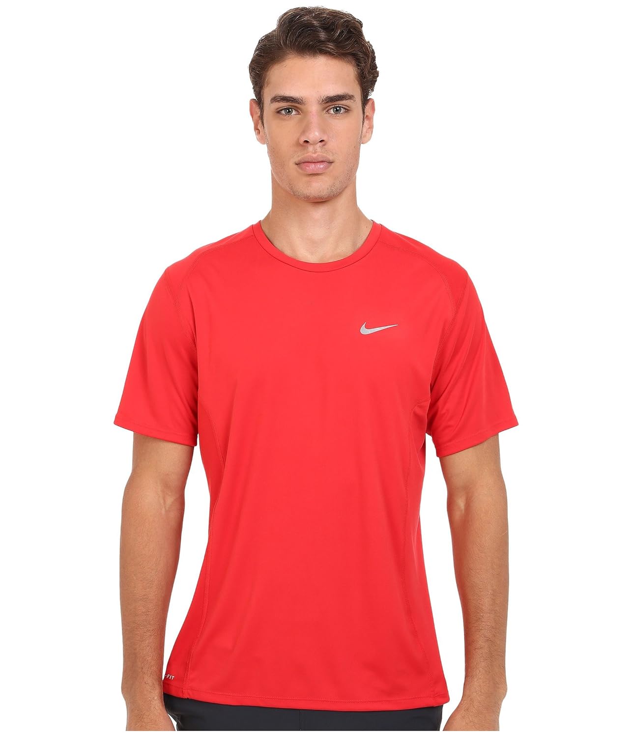 nike miler t shirt red