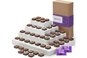 Fairytale Brownies Magic Morsel 48 Individually Wrapped Gourmet Chocolate Food Gift Basket - 1.5 Inch x 1.5 Inch Bite-Size Brownies - 48 Pieces - Item LF448