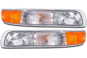 HEADLIGHTSDEPOT Park Lights Compatible with Chevrolet Chevy Truck C1500 C2500 C3500 Silverado Suburban Tahoe Includes Left Driver and Right Passenger Side Park Signal Light