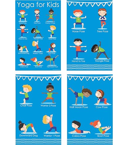 Yoga Poses And Names Chart For Kids