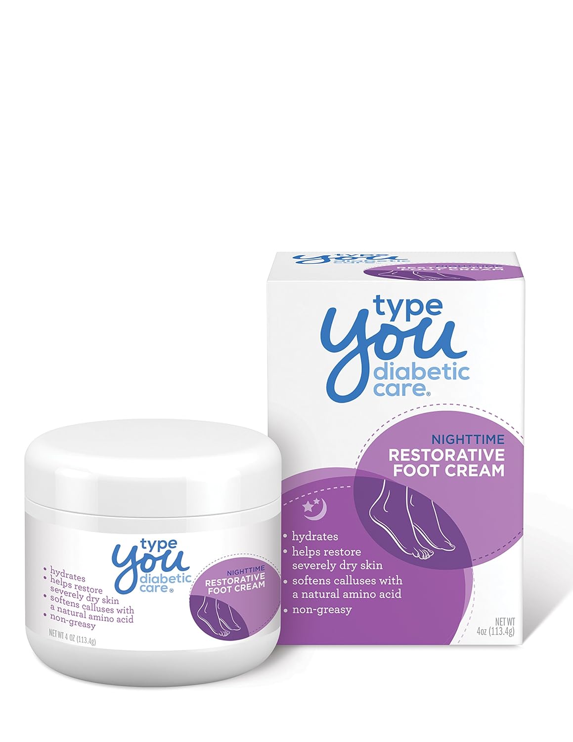 Type You Diabetic Care Foot Cream, Callus Remover and Foot Care for Dry