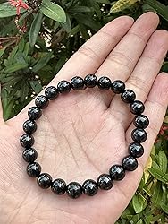 Shungite Crystal Bead Bracelet 8mm, Wholesale