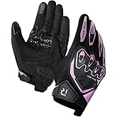 RIDEIRON Motorcycle Gloves for Men & Women, Summer Touchscreen Riding Gloves with Palm Sliders, Protective Gear for Road Racing, Dirt Bike, BMX, ATV Pink-M