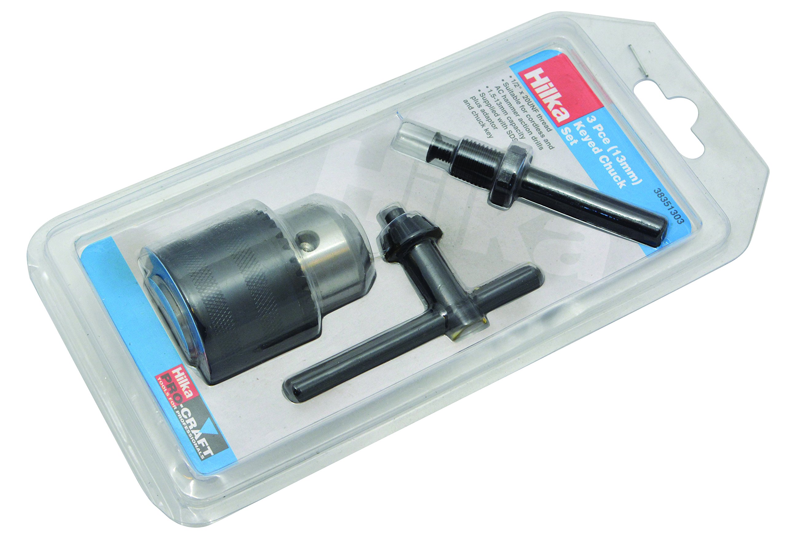 Hilka 38351303 13mm Pro Craft Keyed Chuck Set
