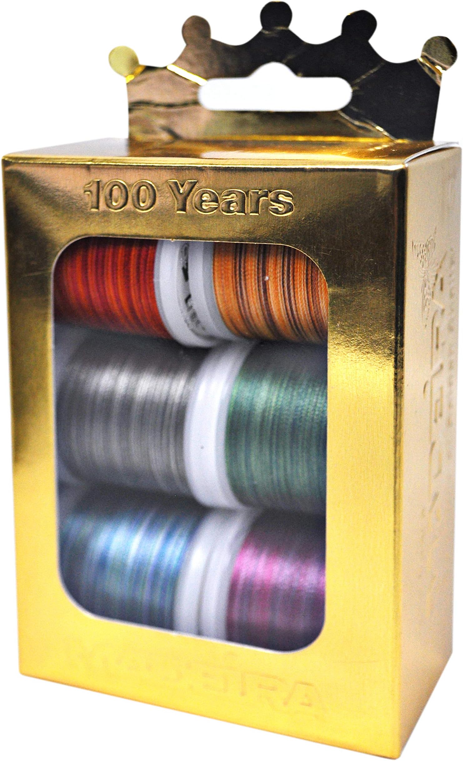 Madeira Anniversary Crown Box Polyneon 40 Multicolor Embroidery Thread