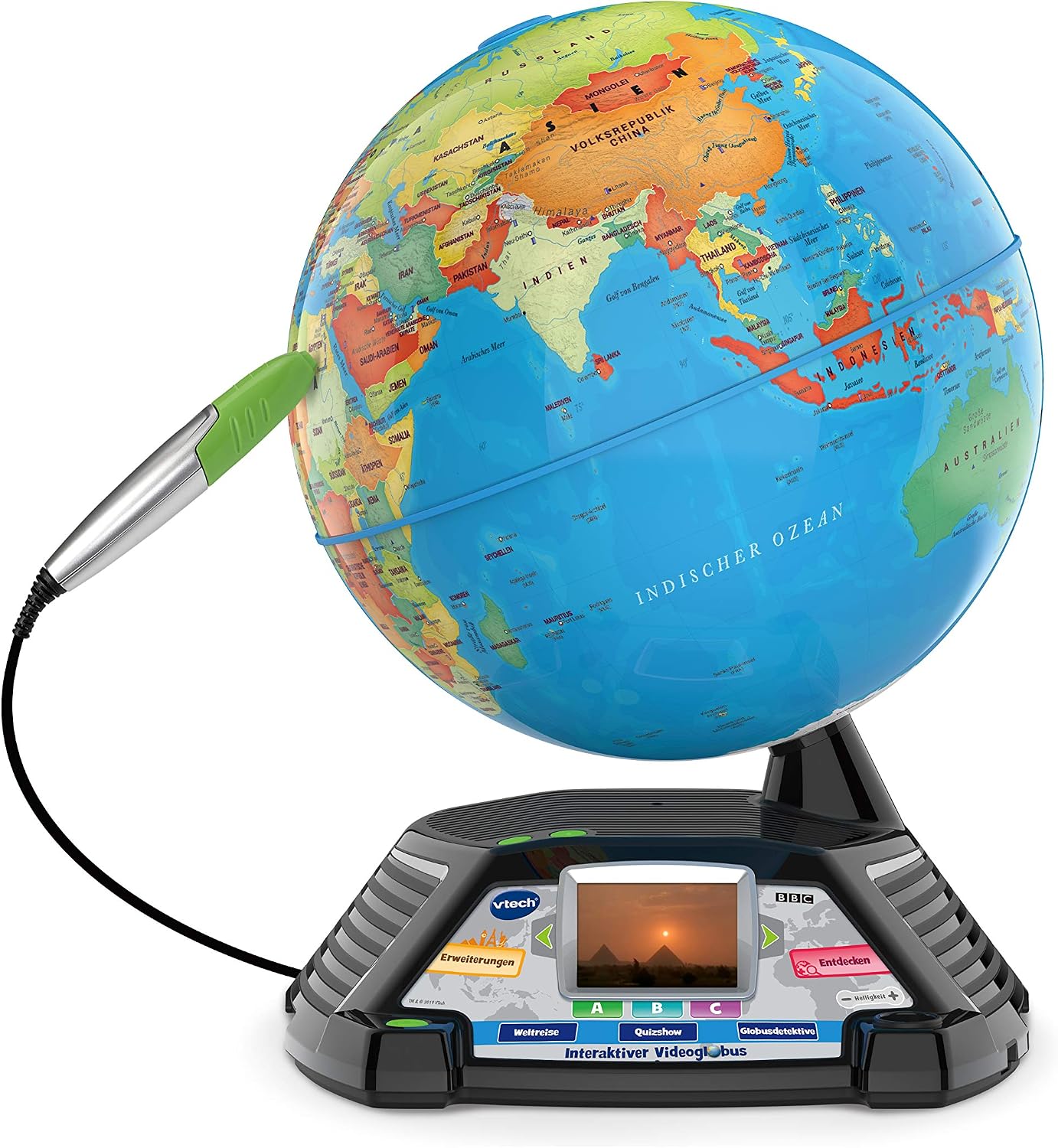 Vtech 80-605404 Interactive Video Globe, Learning Globe, Normal Packaging, Multi-Colour, Multicoloured - Image 3