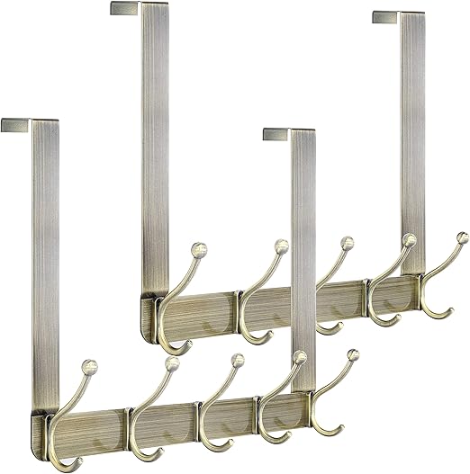 SKOLOO Over The Door Hook Rack,Pack of 2, Assembly Door