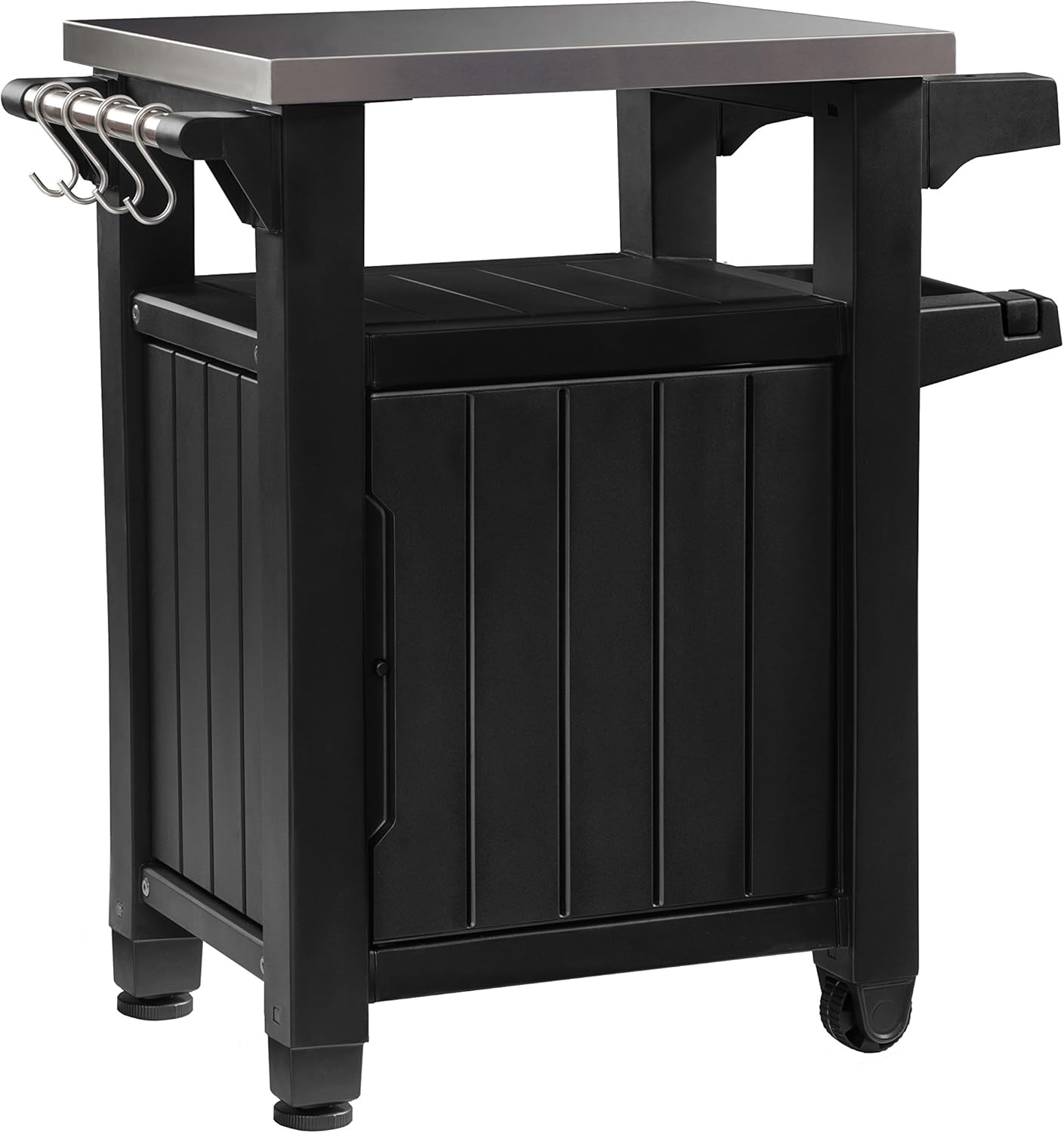 Keter Outdoor Portable Entertainment Kitchen Storage And Food Station Graphite 70 X 54 X 90 Cm Amazon Co Uk Garden Outdoors