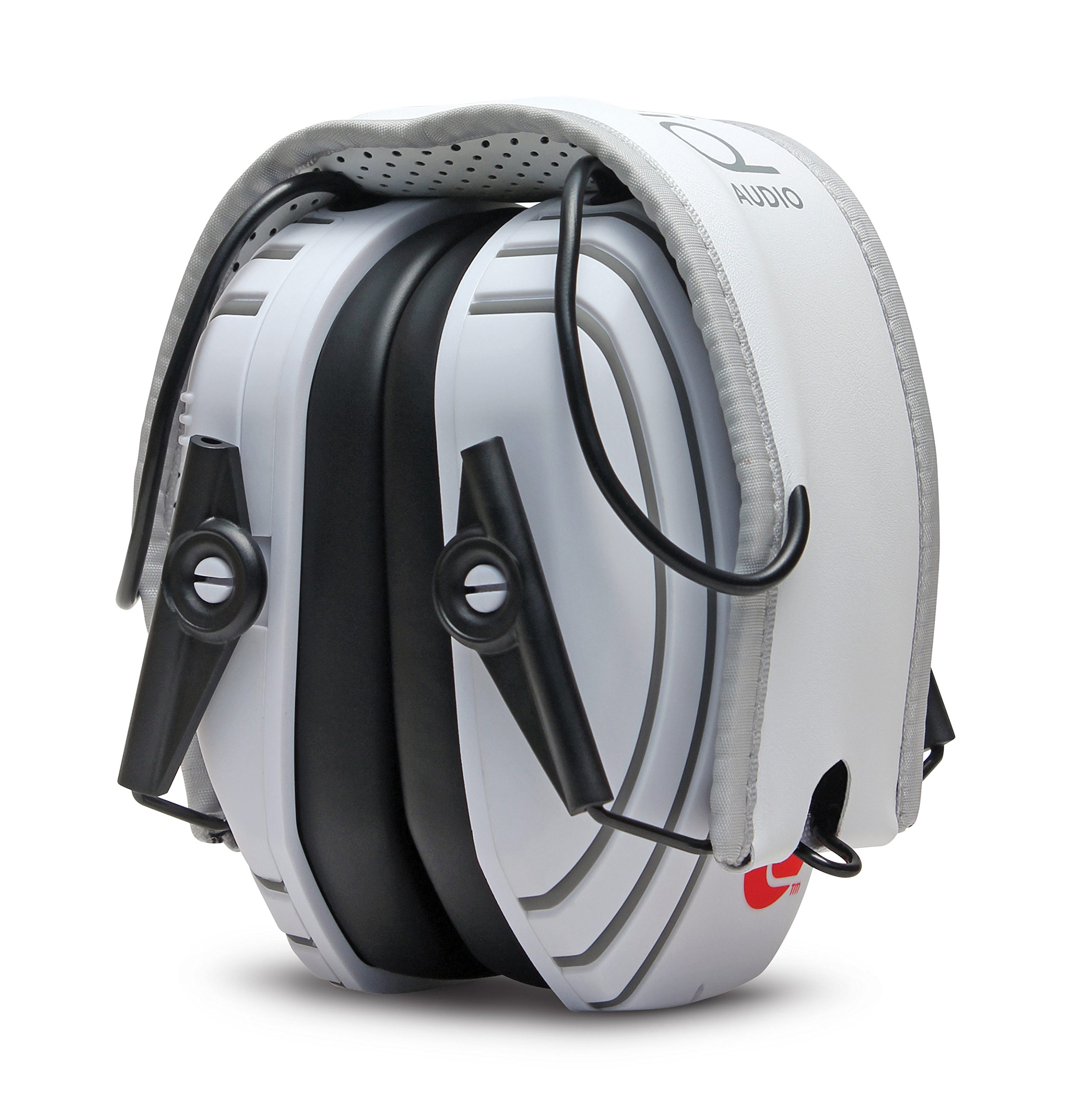 Lucid Audio AMPED Sound Amplifying Hearing Headphones White/Gray On