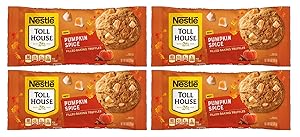 Nestlie Toll House Fall Holiday Pumpkin Spice Filled Baking Truffle Chips, 9 Oz (Pack of 4)