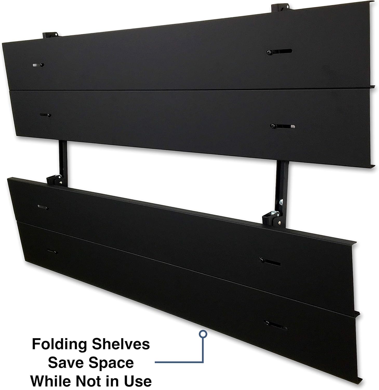 StoreYourBoard 2 Tier Shelves, Home and Garage Storage Wall Mount, 46 Inch Wide, Holds Tools, Sports Equipment, Camping Gear, Auto Parts, and More: Furniture & Decor
