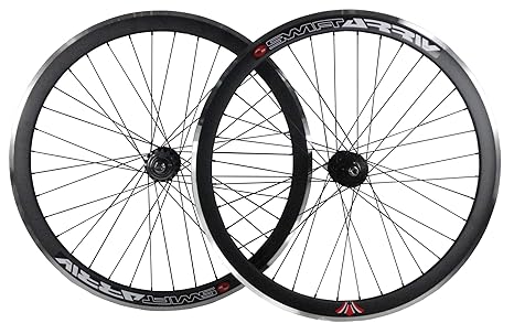 Tiefer V 43 mm Fixie, Fixed Gear, Track, Single Speed Bike Räder W. Flip Flop Hubs