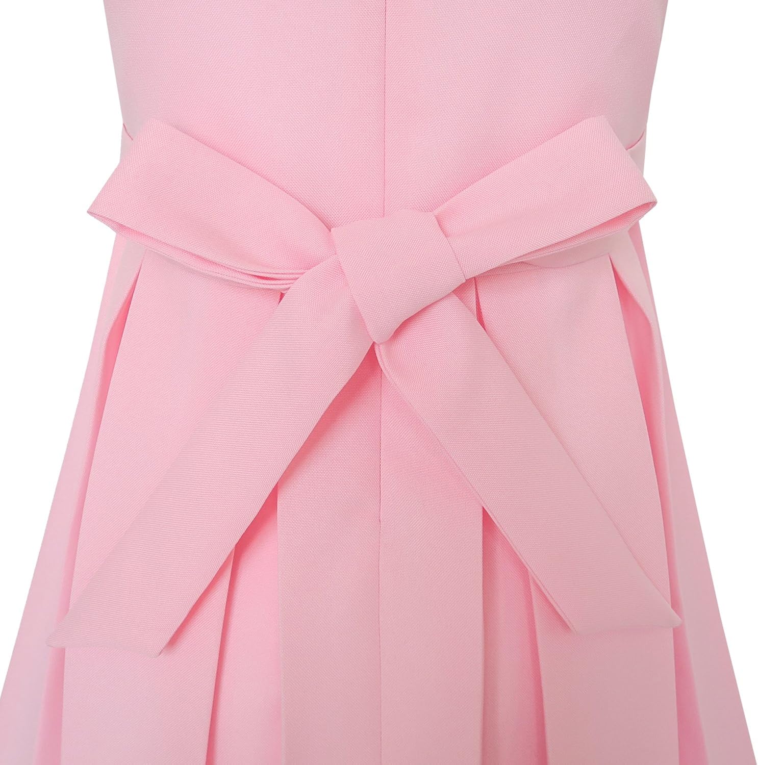 Sunny Fashion Girls Dress Color Block Contrast Bow Tie Everyday Party Size 4-14: Clothing
