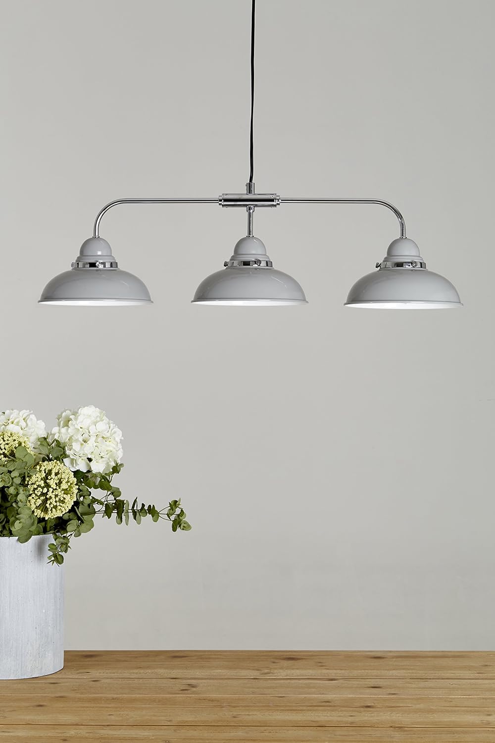 Premier Housewares 2501889 Ceiling Light Glow Bulb Ceiling Light Shade Pendant Lighting Ceiling Light Shades Ceiling hallway Hall ceiling light Light Grey 90 cm x 73.5 cm x 20 - Image 5