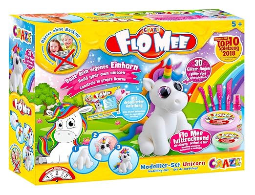 CRAZE FLO MEE + CLOUD SLIME Modellier-Masse Kugelknete buntfarben neon metallic Knete
