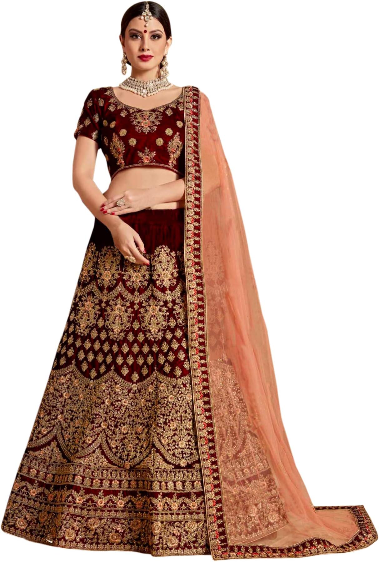 Ethvilla Women's Silk Lehenga Choli