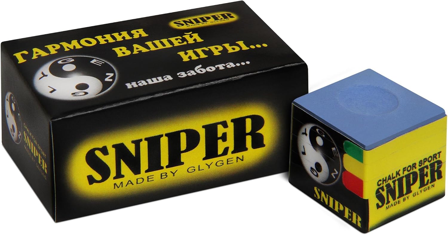 Sniper Pool cue Billiard Chalk Blue One Piece, Cue Chalk Amazon
