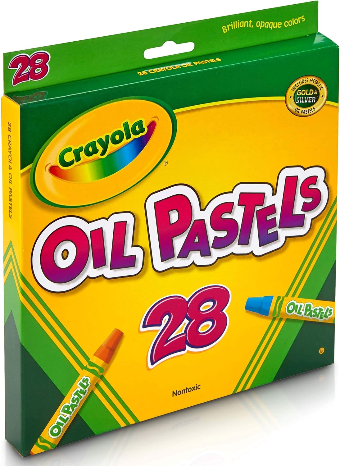 Crayola Oil Pastels, School Supplies, Kids Indoor Activities At Home, 28 Assorted Colors: Toys & Games