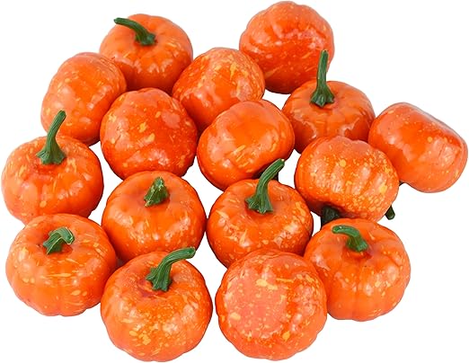 Amazon Com Jedfore Artificial Lifelike Simulation Mini Pumpkins