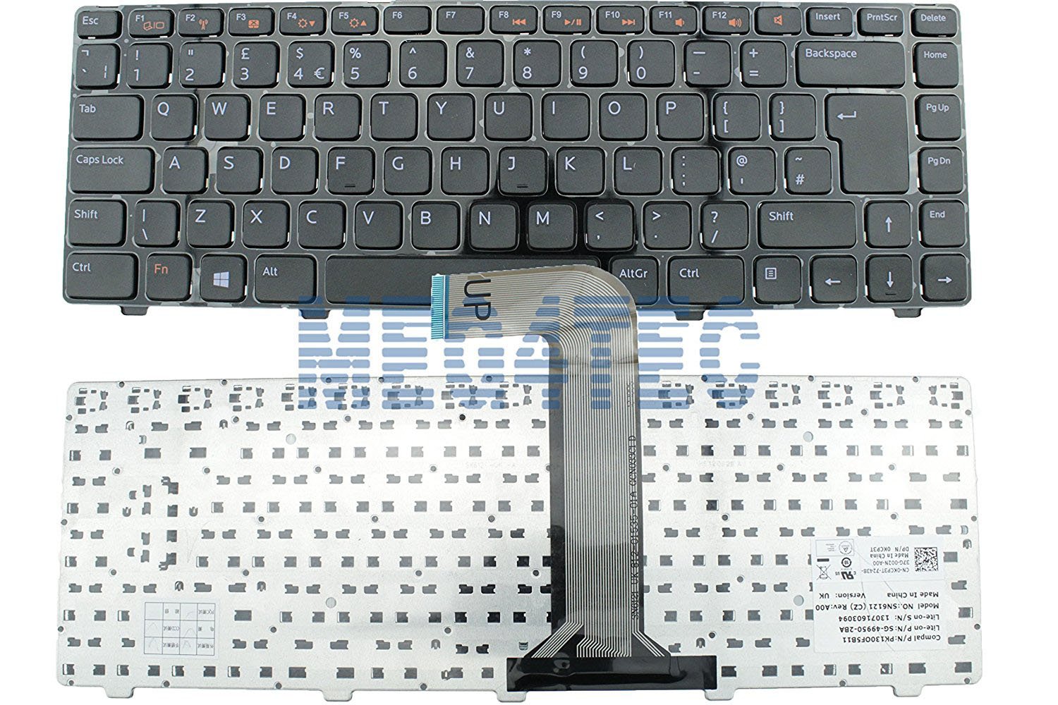 DELL VOSTRO 1440 1540 1550 2420 2520 3350 3450 3460 3550 KEYBOARD UK LAYOUT  F4: Amazon.co.uk: Computers & Accessories
