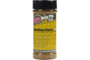 Dizzy Pig ish Fusion Bombay Curry-ish Blend (8oz Shaker) - Seasons 30+lbs of Food - Hand Made in the USA - MSG Free, Gluten Free
