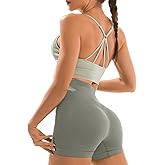 Women Yoga Shorts High Waist Workout Shorts Fitness Yoga Lift Butt Fitness Women - View #9