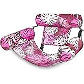 SLOOSH Pool Floats Chairs Adult,Inflatable Pool Lounge,Plant Pattern Floating Mat Hammock,Blow up Water Chairs Noodles rafts for Party Summer Water Beach Fun