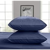 Threadmill King Size Pillow Cases 2 Piece Set | 1000 Thread Count 100% Supima Cotton Pillow Covers, Luxury Smooth Solid Sateen | Folkstone Blue