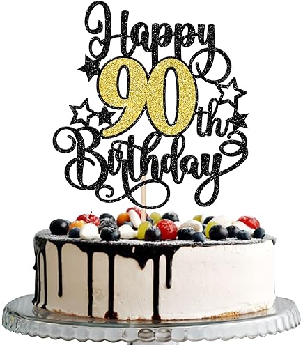 Décoration De Gâteau D'anniversaire « Happy 58th Fuxking » - Paillettes Noires Amusantes Et Fabuleuses - Décoration De Gâteau « Cheers To 58 Years