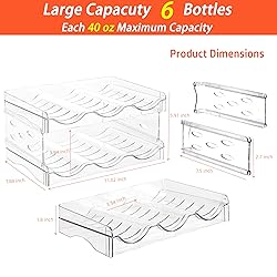 Baosia Stackable Wine Rack,Wine Bottle Holder for