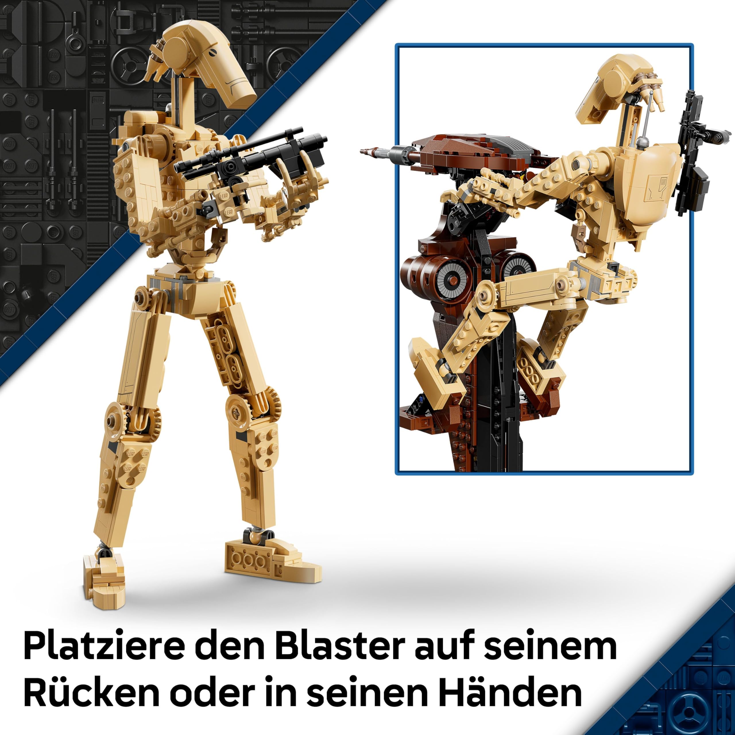 LEGO Star Wars 75428 Kampfdroide mit STAP Bauspielzeug - Spiel- und Ausstellungsfigur mit Speeder - Sammlergeschenk für Jungen ab 12 Jahren, Teenager und Fans von Die dunkle Bedrohung 4