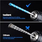 toolant 8mm Concrete Drill Bit Set 10pcs Masonry Carbide Tip Shockproof view 4