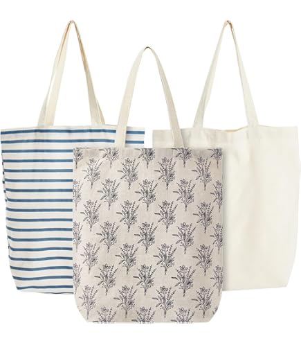 Visesunny Sac Fourre-tout En Toile, Sac à Bandoulière, Sac De