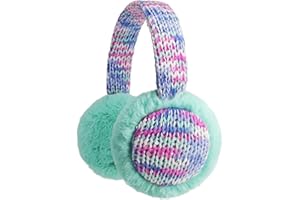 F Flammi Kids Knit Earmuffs Winter Outdoor Furry Ear Warmers for Boys Girls from Toddler to Big Kids
