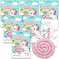 Unicorn Hair Marshmallow Candy Set - Bulk Bundle of Unicorn Hair Marsh Mallow Snack Treats for Kids - 6 Packs Individually Wrapped (2.95oz each)