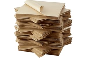 AVANT GRUB Eco Friendly, Grease Proof 12" x 12" Deli Wrap 100 Pk. Best Kraft Food Wrapping Paper Sheets for Picnic, Festival, Fair or BBQ. Perfect Liner for Tray, Basket or Boat. Quality Bulk Restaurant Supply