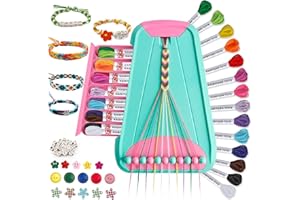 Arts et loisirs créatifs pour enfants âgés de 8 à 12 ans, kit de fabrication de bracelets d'amitié pour filles, kit de fabric