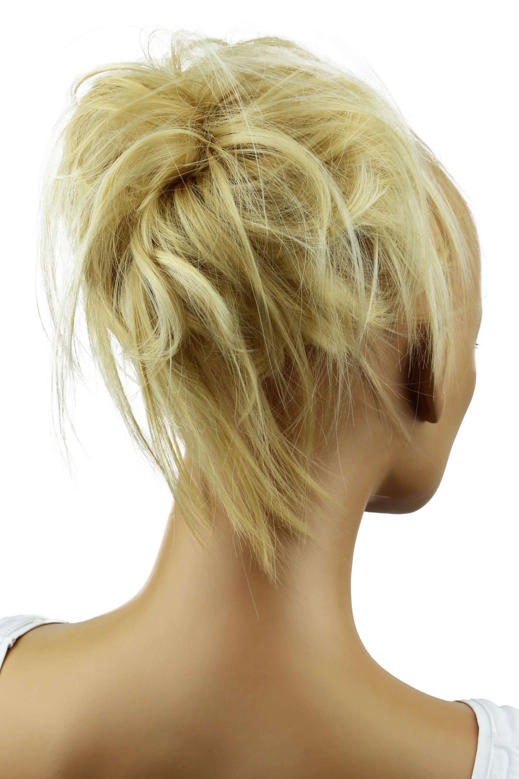 CAISHA XXL Jumbo Hairpiece Scrunchy Updo Bridal Hairstyle Messy Hair Tie Light Blonde G26F