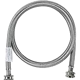 Certified Appliance Accessories Washing Machine Hose, Hot or Cold Water Supply Line, 4 Feet, PVC Core with Premium Braided St