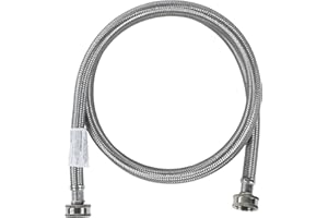 Certified Appliance Accessories Washing Machine Hose, Hot or Cold Water Supply Line, 4 Feet, PVC Core with Premium Braided Stainless Steel…