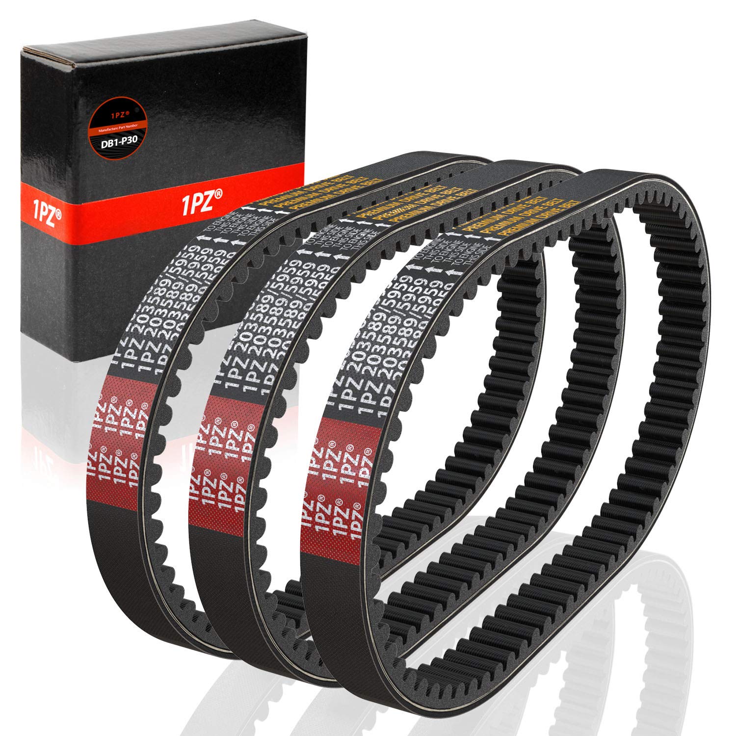 Photo 1 of 1PZ DB1-P30 30 Series Go Kart Drive Belt for Replacing Manco 5959 / Comet 203589 (Pack of 3)