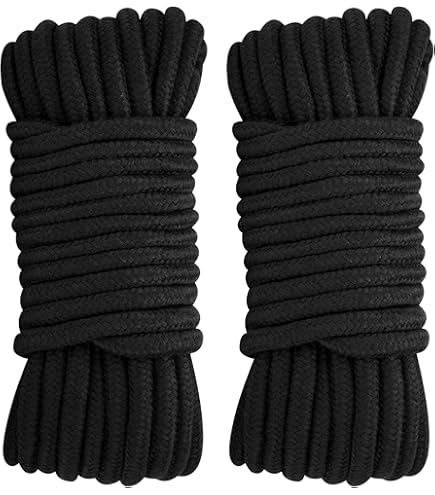 thumbnail image 2 of Soft Cotton Rope Cord, 2Pcs 10 M/32 Feet 8 MM All Purpose Durable Long Twisted Cotton Rope Craft Rope Thick Cotton Cord Twine Strong Braided Cord Rope(2 Pink 2 of 9