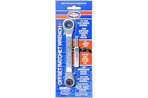 Uniweld 70074 Offset Ratchet (3/16,1/4,5/16,3/8) with DHVA Dual Hex Wrench Adapter