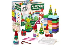 Chico Land 24 Colors Air Dry Clay, Gift for Boys & Girls Age 4+ Year Old, DIY Model Modeling Clay kit for Kids, with Sculpting Tools, Storage Bags, Kids Art Crafts
